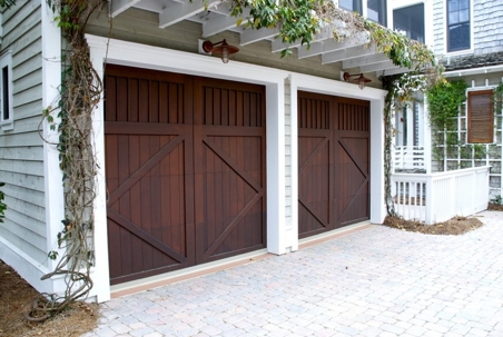 Two garage doors
