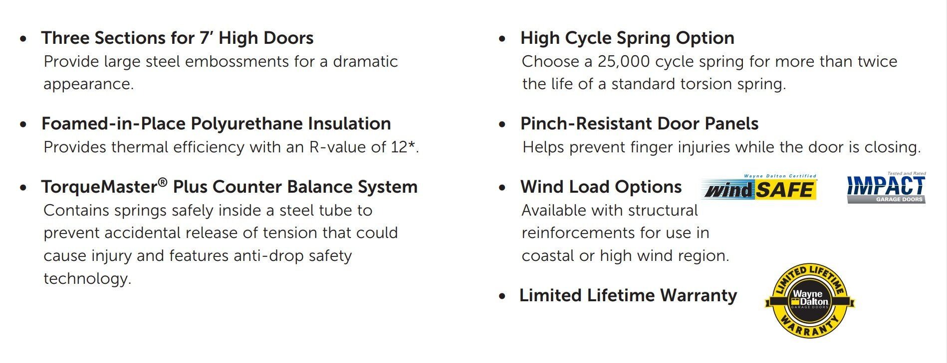 9510 Door Features